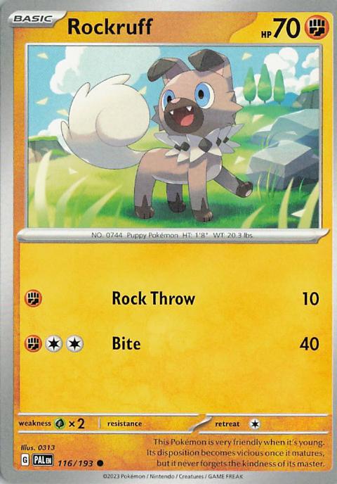 Rockruff - Paldea Evolved 116/193