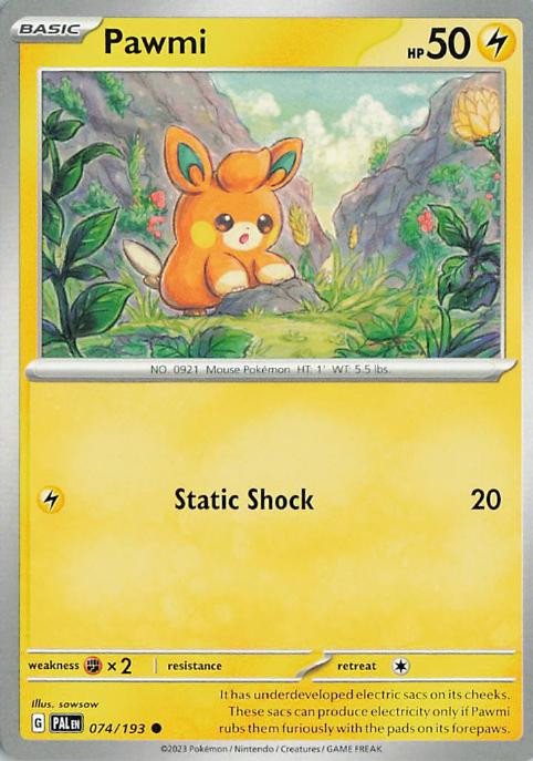 Pawmi - Paldea Evolved 074/193