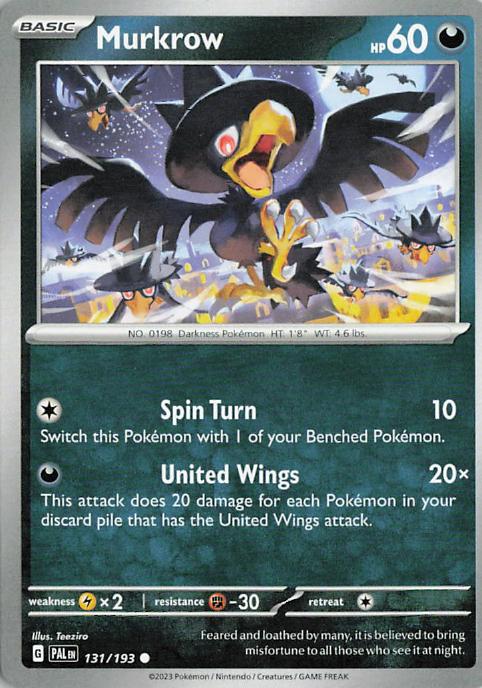 Murkrow - Paldea Evolved 131/193