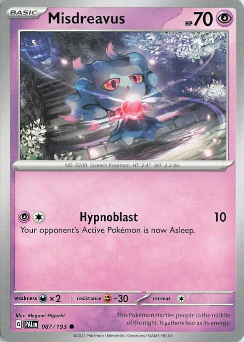 Misdreavus - Paldea Evolved 087/193