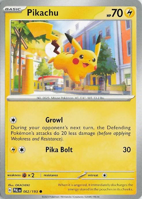 Pikachu - Paldea Evolved 062/193