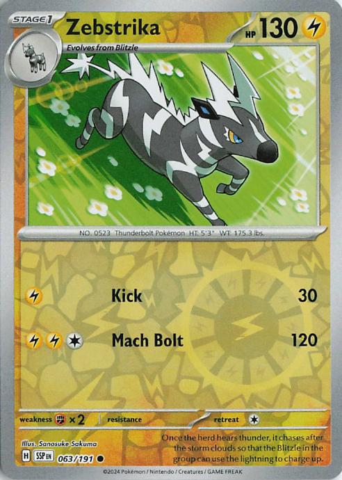 Zebstrika - Surging Sparks 063/191