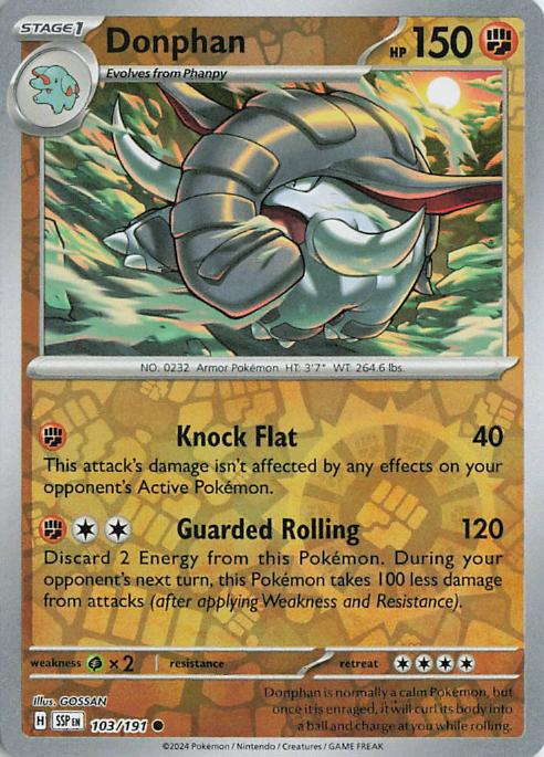 Donphan - Surging Sparks 103/191 (Reverse Holo)