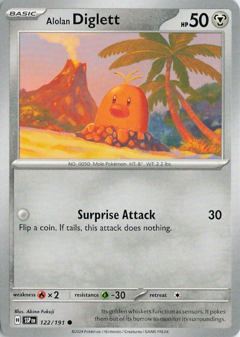Alolan Diglett - Surging Sparks 122/191
