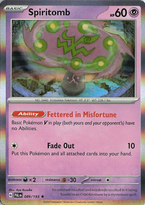 Spiritomb - Paldea Evolved 089/193 (Holo)