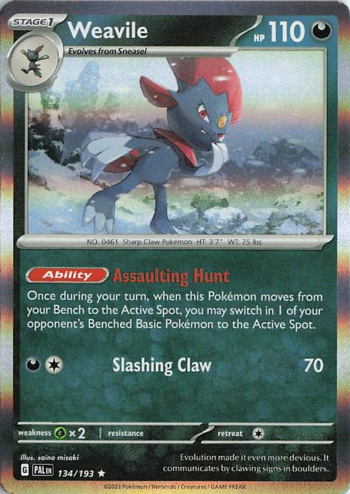 Weavile - Paldea Evolved 134/193 (Reverse Holo)