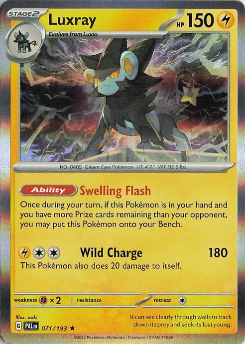 Luxray - Paldea Evolved 071/193 (Reverse Holo)
