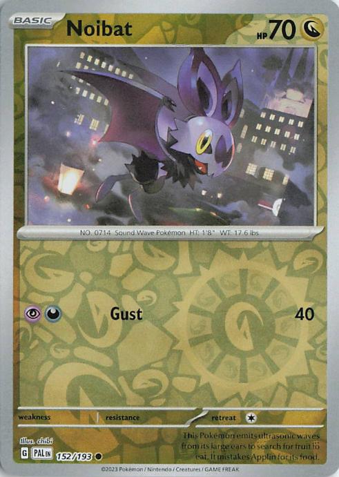 Noibat - Paldea Evolved 152/193 (Reverse Holo)