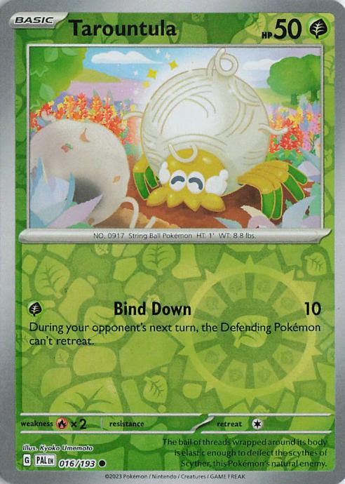 Tarountula - Paldea Evolved 016/193 (Reverse Holo)