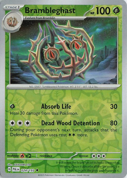 Brambleghast - Paldea Evolved 024/193 (Reverse Holo)