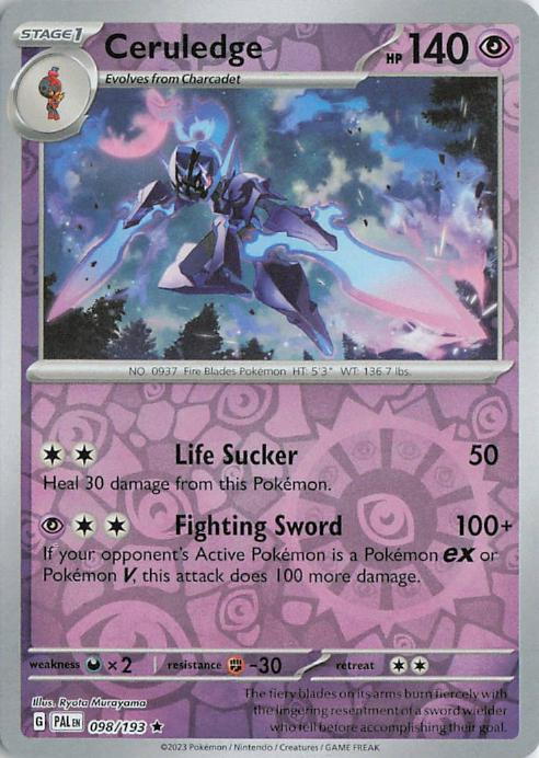 Ceruledge - Paldea Evolved 098/193 (Holo)
