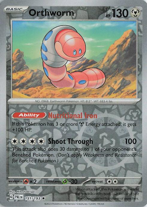 Orthworm - Paldea Evolved 151/193 (Holo)