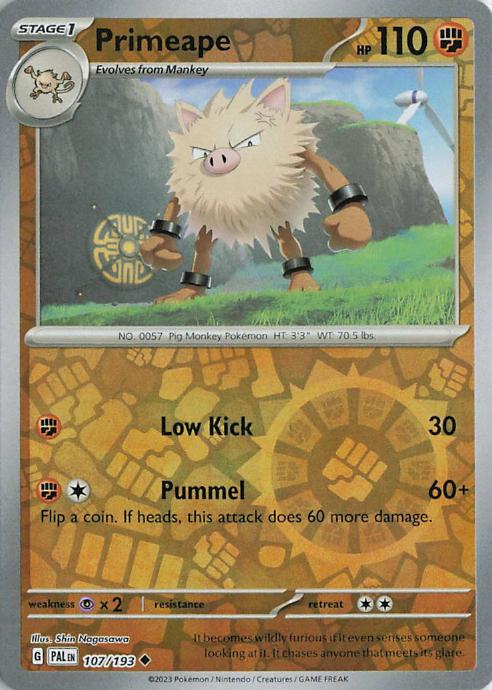 Primeape - Paldea Evolved 107/193 (Reverse Holo)