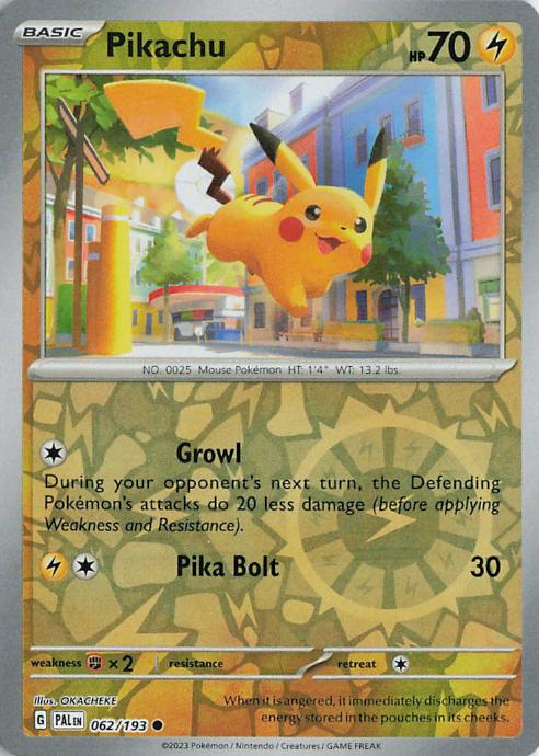 Pikachu - Paldea Evolved 062/193 (Reverse Holo)