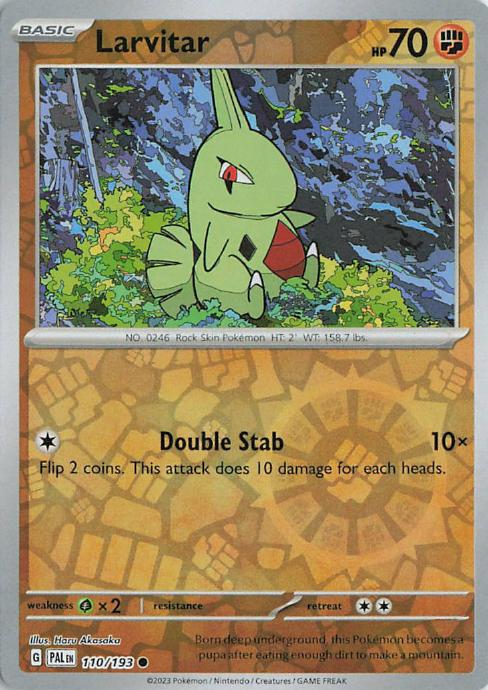 Larvitar - Paldea Evolved 110/193 (Reverse Holo)