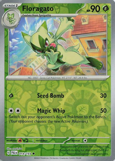 Floragato - Paldea Evolved 014/193 (Reverse Holo)
