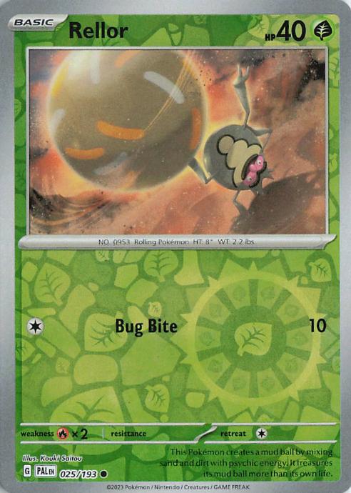 Rellor - Paldea Evolved 025/193 (Reverse Holo)