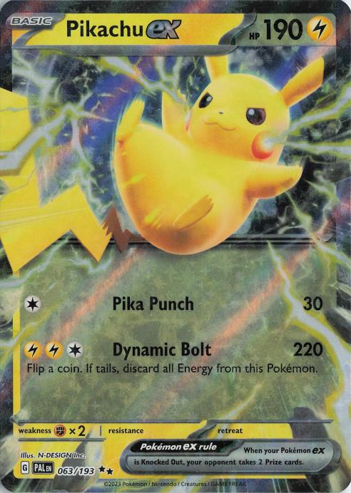 Pikachu ex - Paldea Evolved 063/193