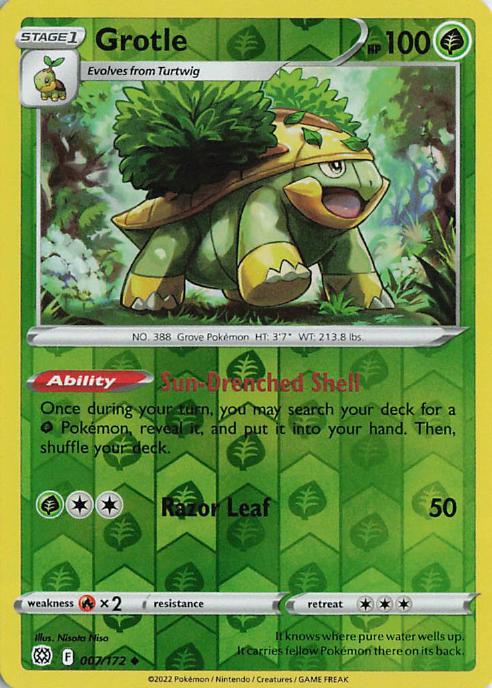 Grotle - Brilliant Stars 007/172 (Reverse Holo)
