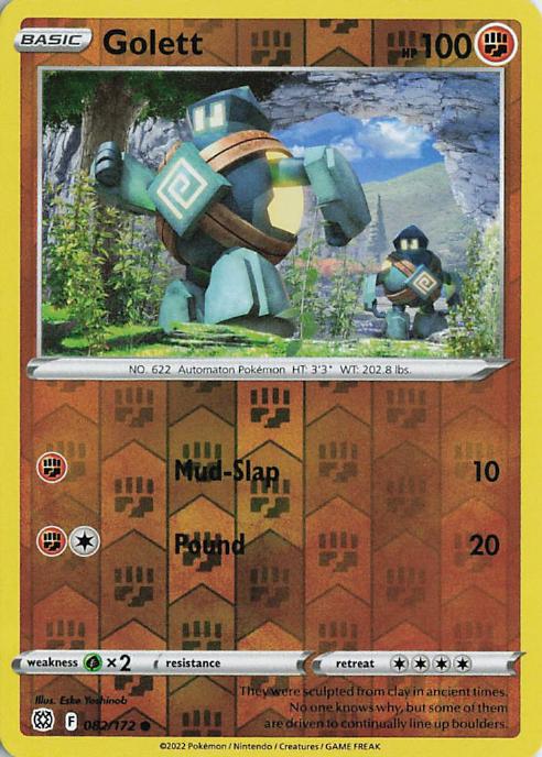 Golett - Brilliant Stars 082/172 (Reverse Holo)