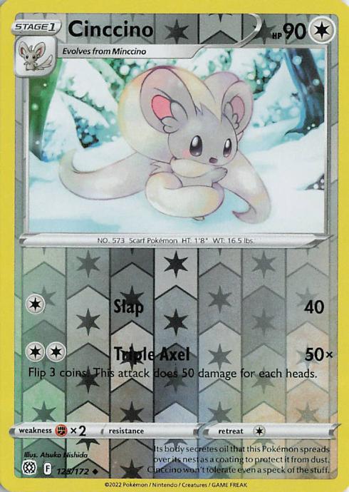Cinccino - Brilliant Stars 136/172 (Reverse Holo)