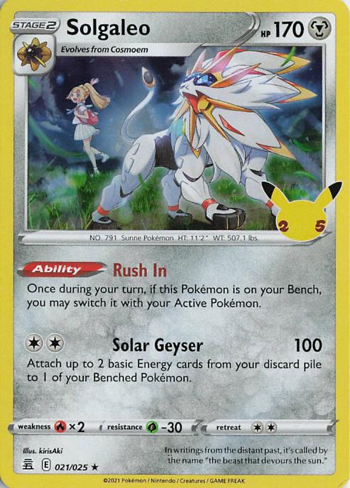 Solgaleo - Celebrations 021/025 (Holo)