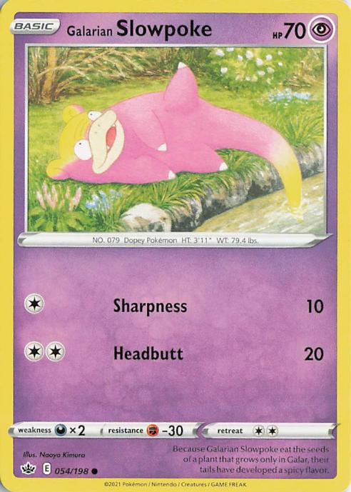 Galarian Slowpoke - Chilling Reign 054/198