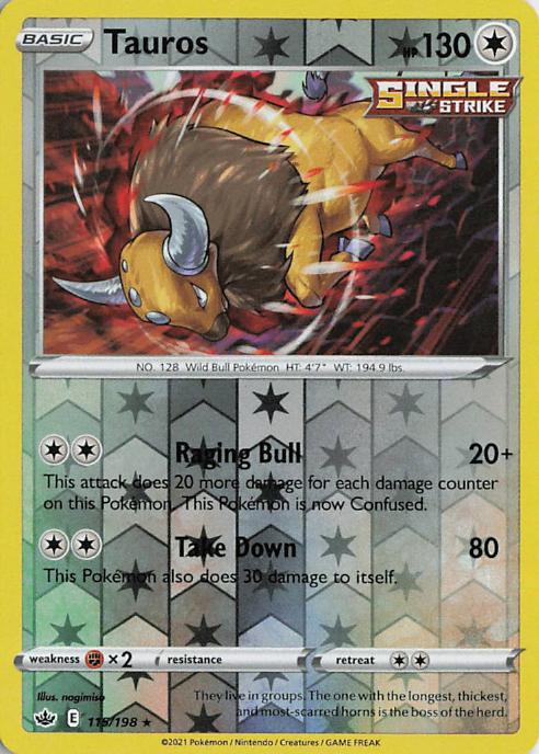 Tauros - Chilling Reign 118/198 (Reverse Holo)