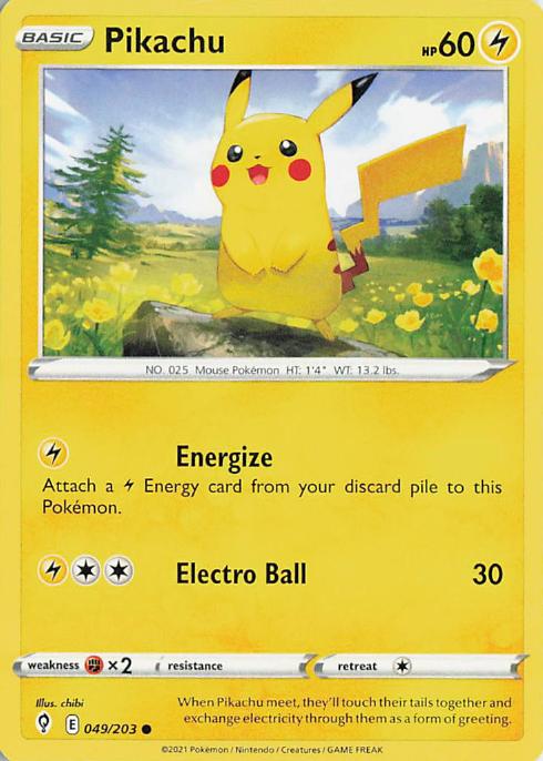 Pikachu - Evolving Skies 049/203