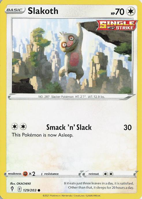 Slakoth - Evolving Skies 129/203