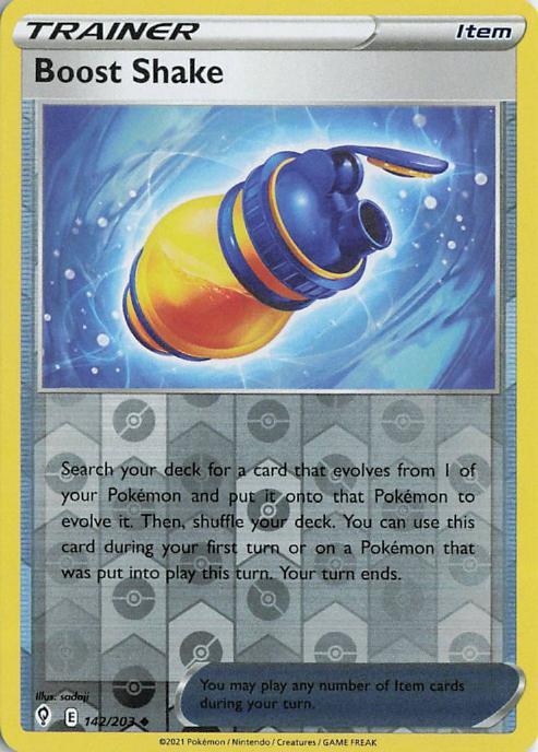 Boost Shake - Evolving Skies 142/203 (Reverse Holo)