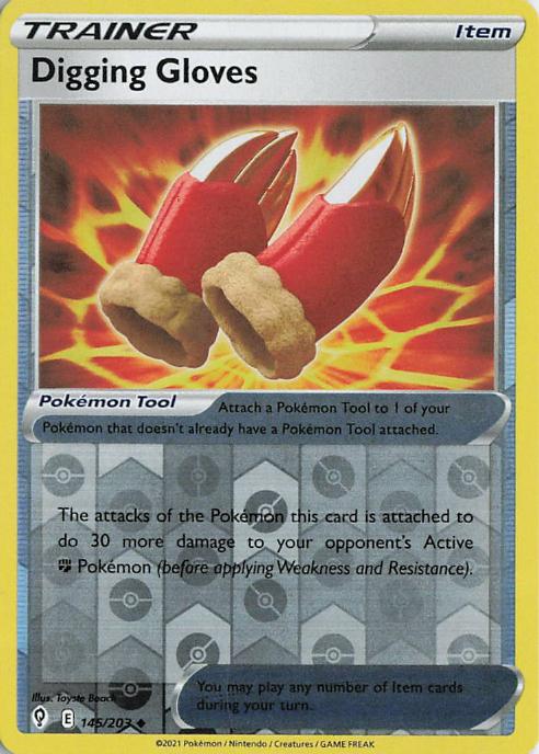 Digging Gloves - Evolving Skies 145/203 (Reverse Holo)