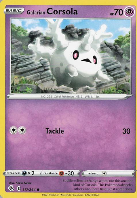 Galarian Corsola - Fusion Strike 117/264