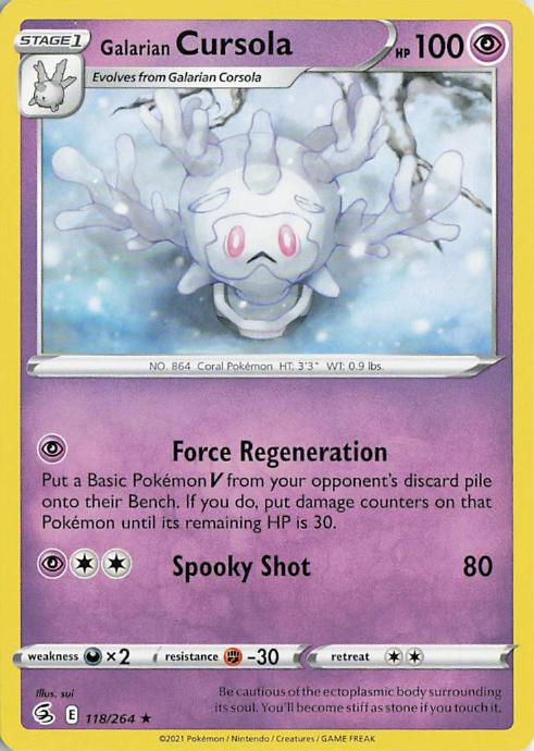 Galarian Cursola - Fusion Strike 118/264 (Holo)