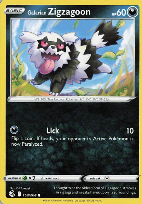 Galarian Zigzagoon - Fusion Strike 159/264