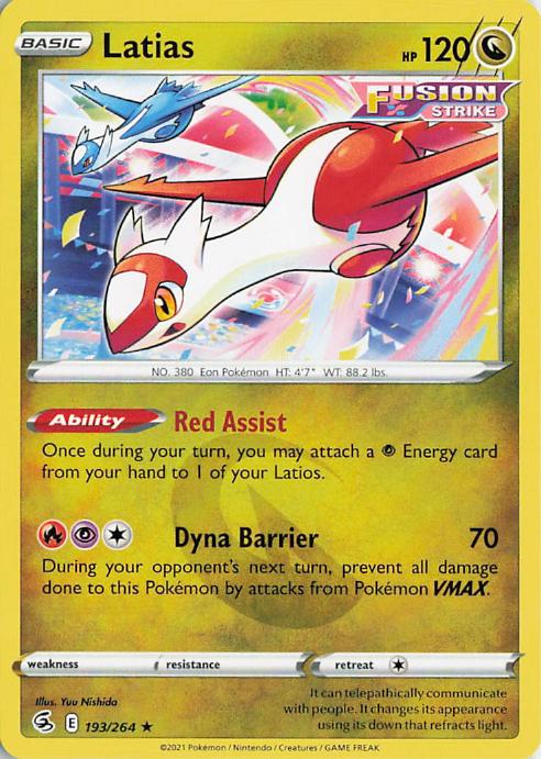 Latias - Fusion Strike 193/264 (Holo)