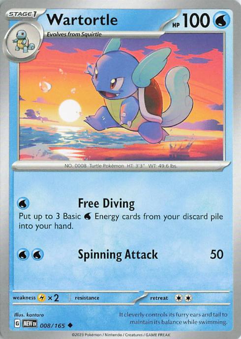 Wartortle - Pokemon 151 008/165