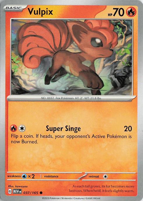 Vulpix - Pokemon 151 037/165