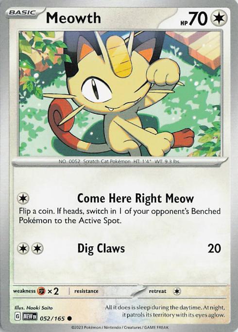 Meowth - Pokemon 151 052/165
