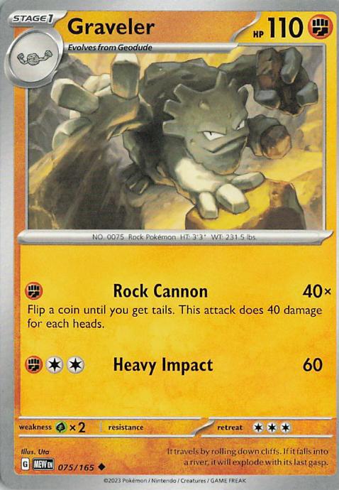 Graveler - Pokemon 151 075/165