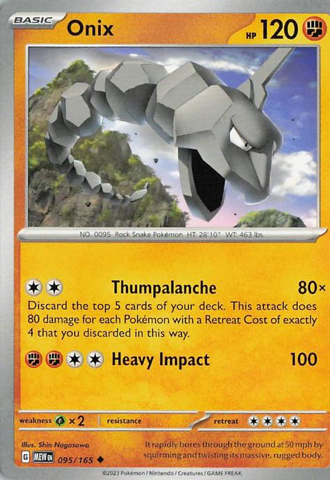 Onix - Pokemon 151 095/165