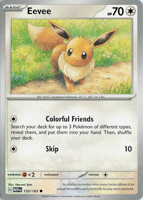 Eevee - Pokemon 151 133/165