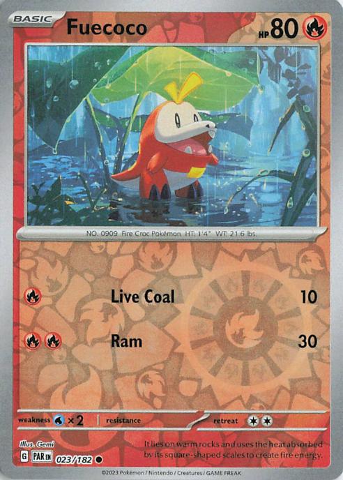 Fuecoco - Paradox Rift 023/182 (Reverse Holo)