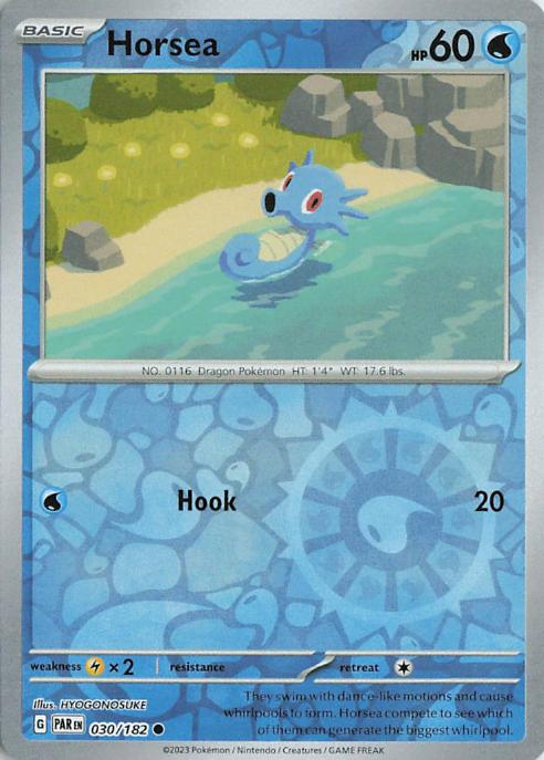 Horsea - Paradox Rift 030/182 (Reverse Holo)