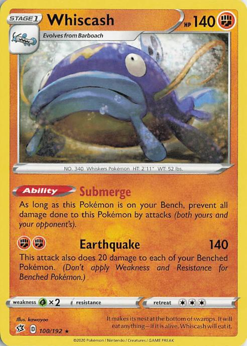 Whiscash - Rebel Clash 108/192 (Holo)