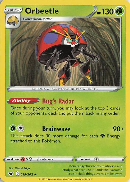 Orbeetle - Sword & Shield 019/202 (Holo)