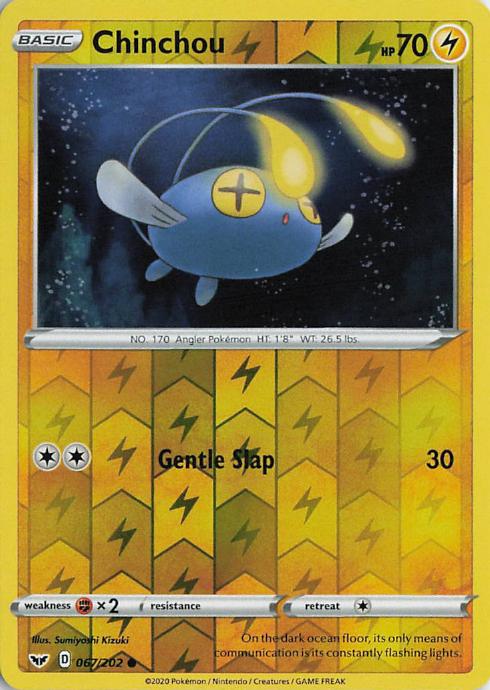 Chinchou - Sword & Shield 067/202 (Reverse Holo)