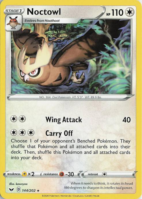 Noctowl - Sword & Shield 144/202 (Holo)