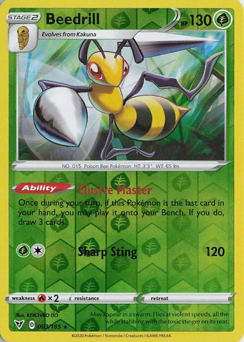 Beedrill - Vivid Voltage 003/185 (Holo)