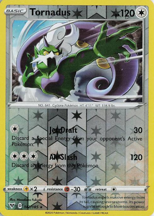 Tornadus - Vivid Voltage 142/185 (Reverse Holo)